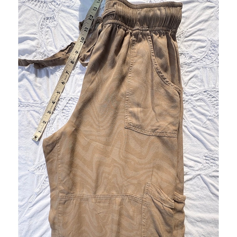 Urban Outfitters Marble Print Tan Wide Leg Cargo Pants Medium OB1623834 - Picture 7 of 11